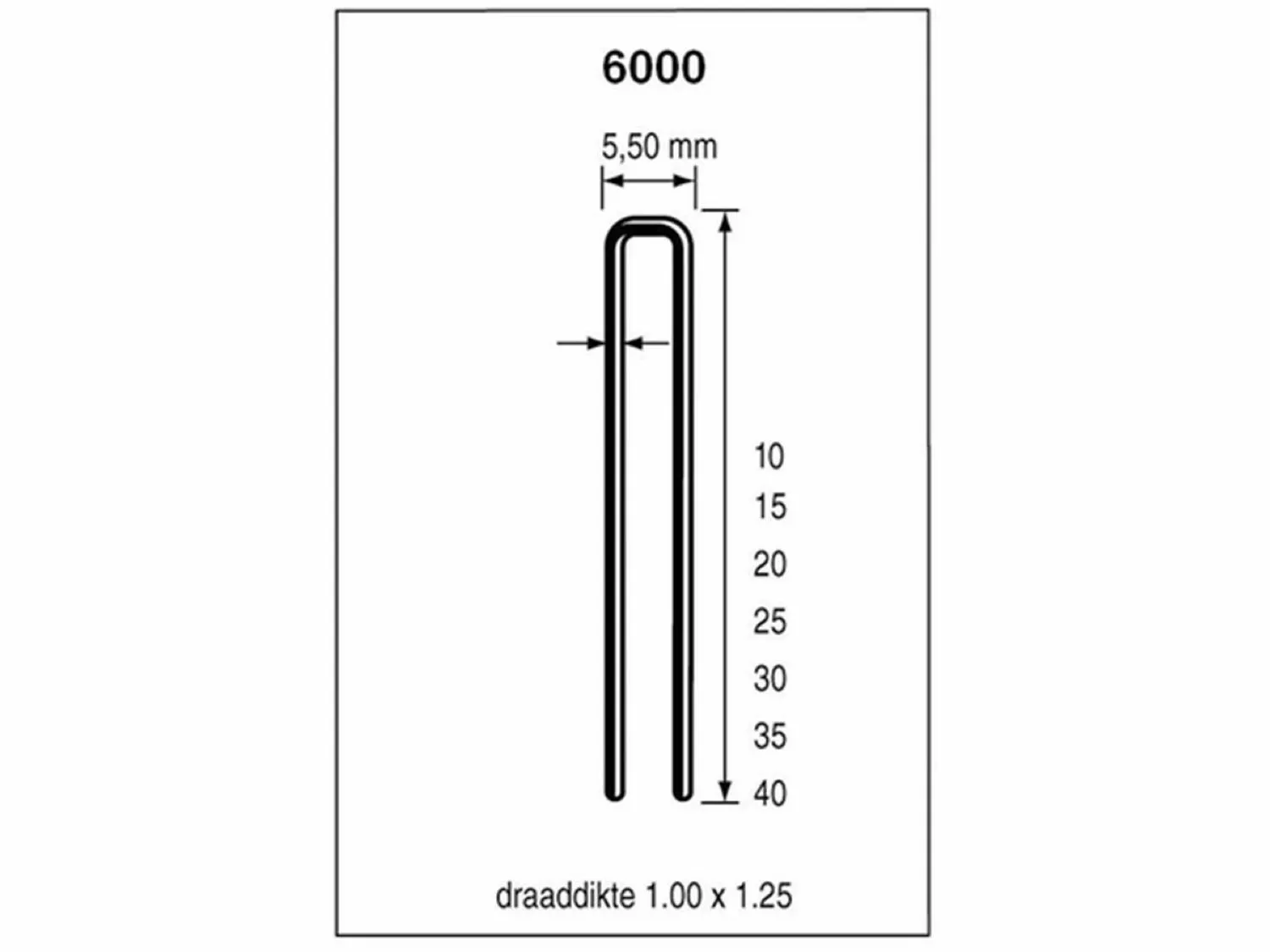 Dutack 5028034 Nieten - Serie 6000 - 40mm (5000st) thumbnail 2
