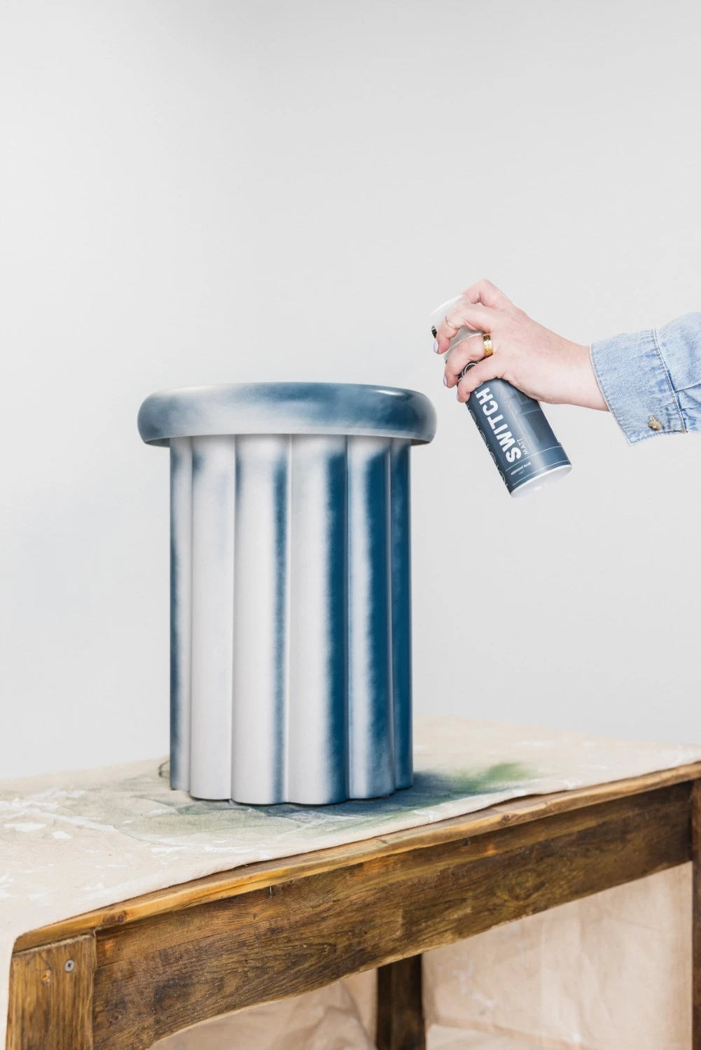 Rust-Oleum Switch Spuitlak - Mat Nachtblauw - 400ml thumbnail 3