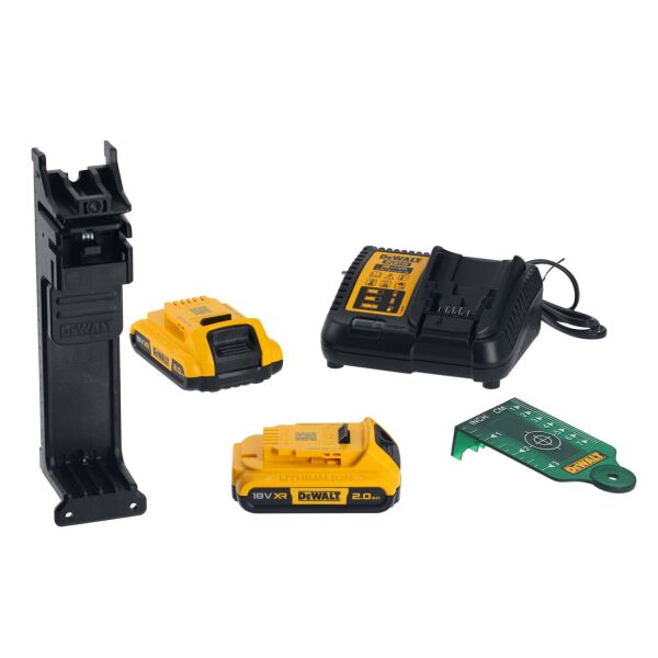 DeWALT DCK2095D2T 18V Li-ion Accu Klopboor-/schroefmachine (DCD805N)&Kruislijnlaser (DCLE34031N) Combiset (2x 2.0Ah Accu) In TSTAK - Detailed view of the product
