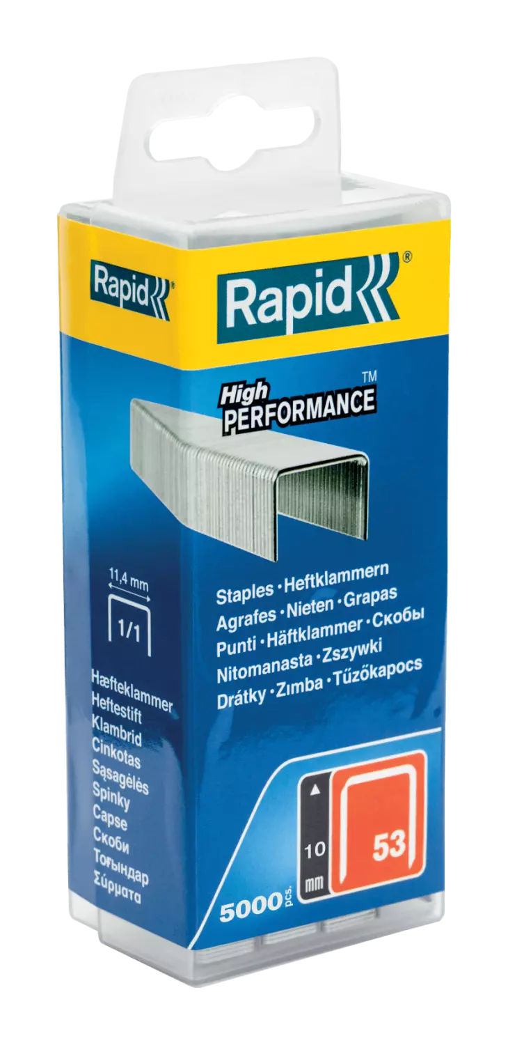 Rapid Dundraadnieten - 53/10mm - Gegalvaniseerd - 5000st In Kunststof Box thumbnail 2