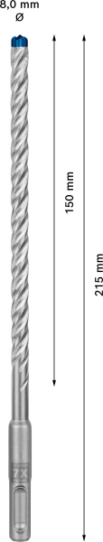 Bosch 2608900089 EXPERT Hamerboor SDS Plus-7X - 8x150x215mm - Detailed view of the product