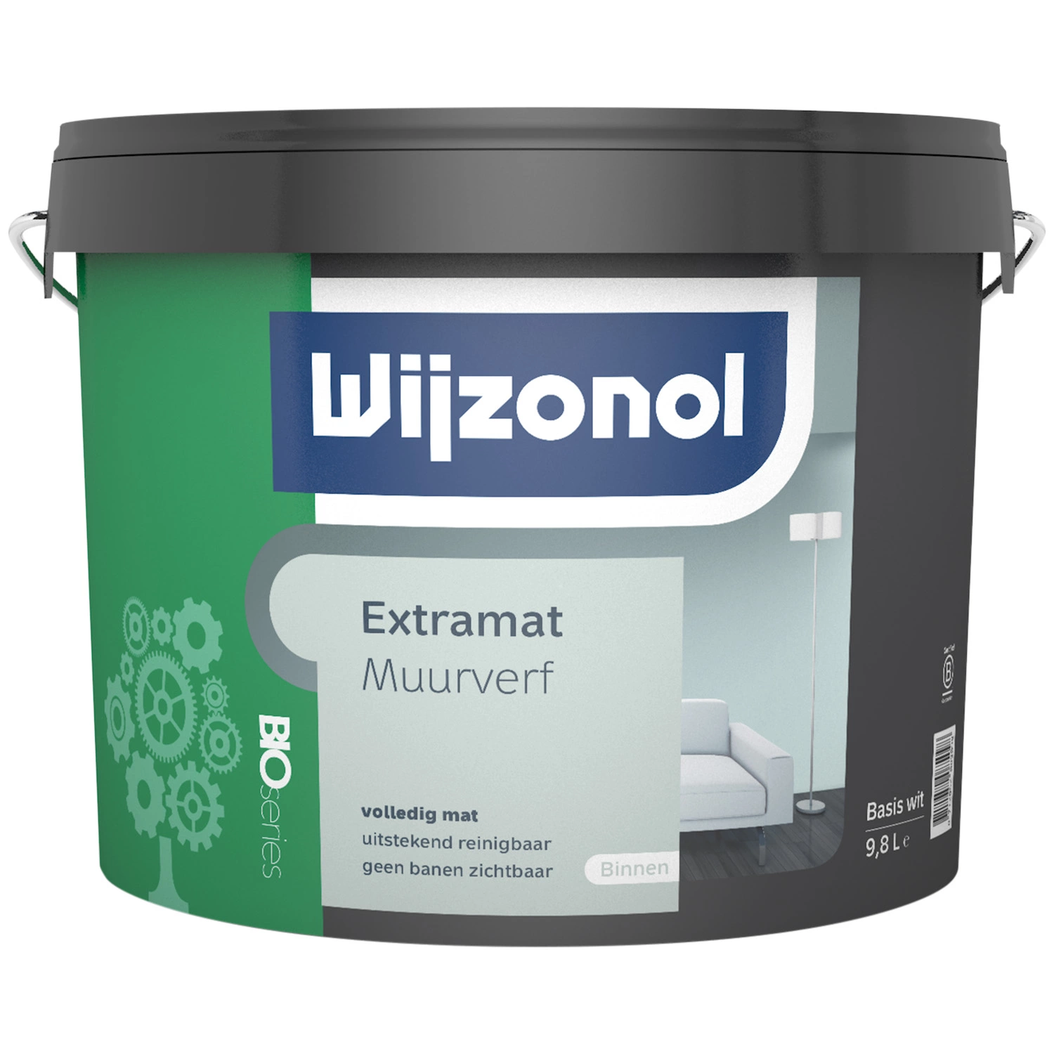 Wijzonol Extramat Muurverf BIO Series - Op Kleur Gemengd - 10L