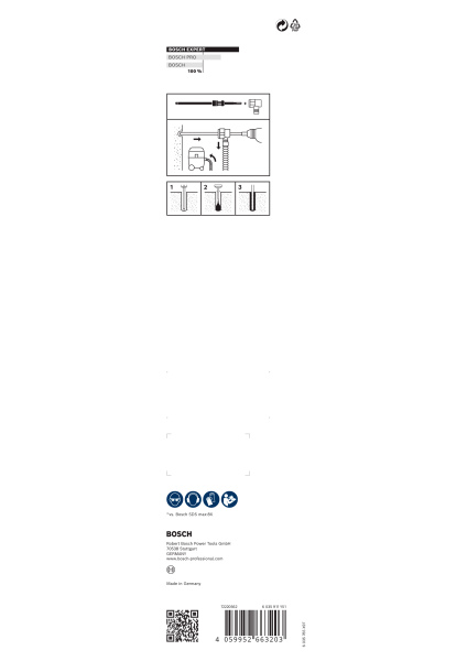 Bosch 2608901788 EXPERT Hamerboor SDS Clean SDS Max-8X - 22x400x650mm - Detailed view of the product