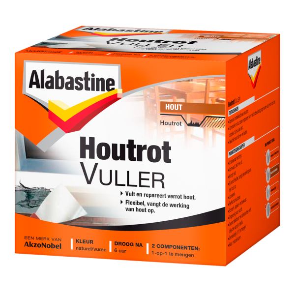 Alabastine Houtrotvuller - Poeder - Naturel/vuren - 1kg