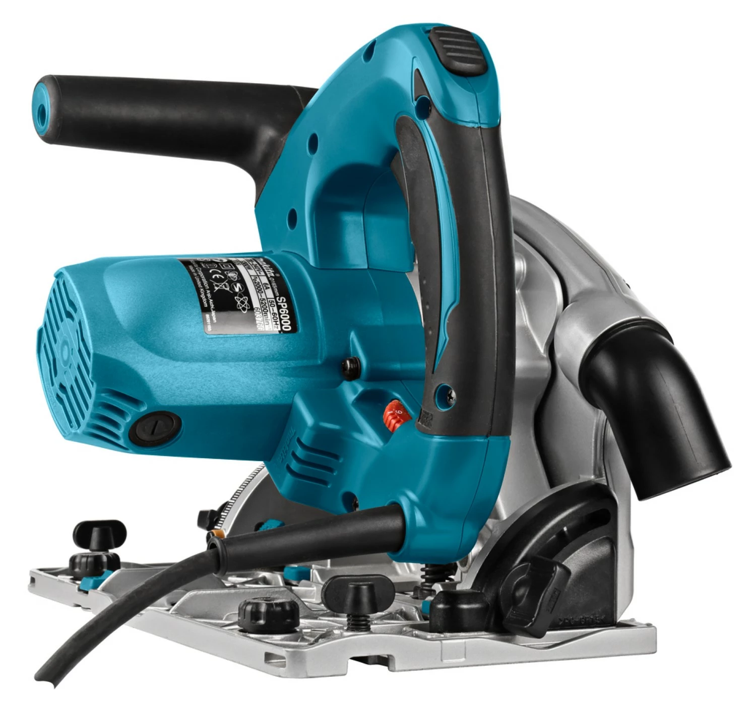 Makita SP6000J1X2 Invalzaag In Mbox Incl. Geleiderail (2st) In Foudraal - 1300W - 165mm thumbnail 4