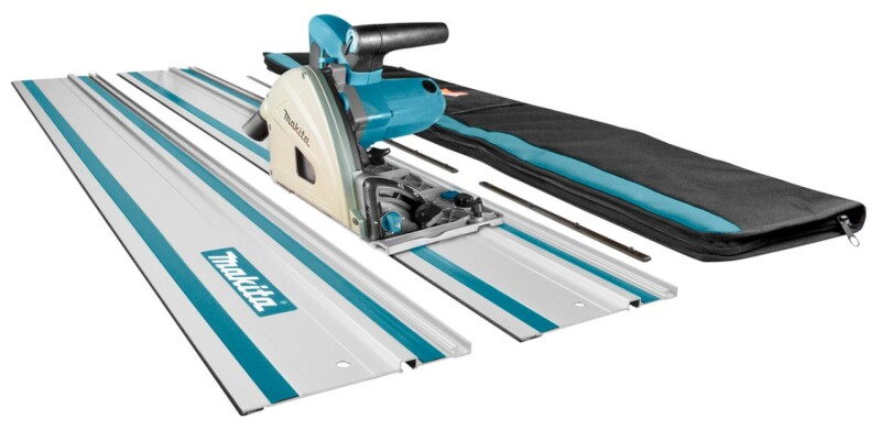 Makita SP6000J1X2 Invalzaag In Mbox Incl. Geleiderail (2st) In Foudraal - 1300W - 165mm - Detailed view of the product