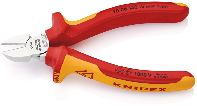 Knipex 7006140 Zijsnijtang - 140mm - Detailed view of the product
