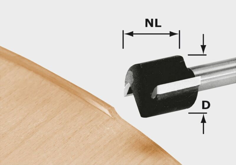 Festool 491666 HW D 19/16 S8 Kantenfrees - 19 X 46 X 16mm