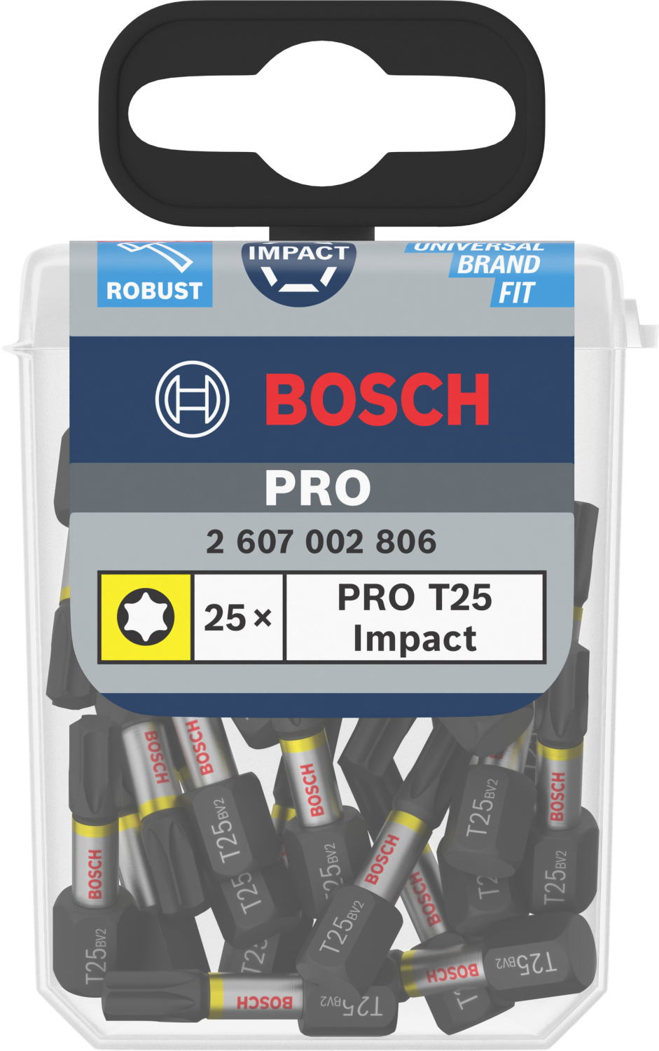 Bosch 2607002806 Impact 25-delige Bitset - 25mm - T25