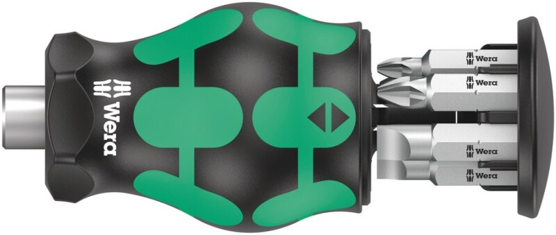 Wera 05008877001 Kraftform Kompakt Stubby Magazin 4 Bitschroevendraaier - 6 In 1 Multi-bit - Default image for the product