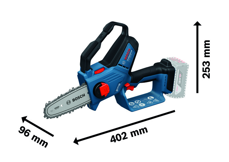 Bosch GKE 18V-15 18V Accu Accu Kettingzaag Body - Detailed view of the product