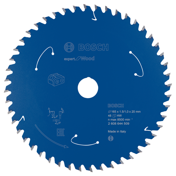 Bosch 2608644509 Cirkelzaagblad Accu Expert - 165 X 20 X 48T - Hout - Carbide