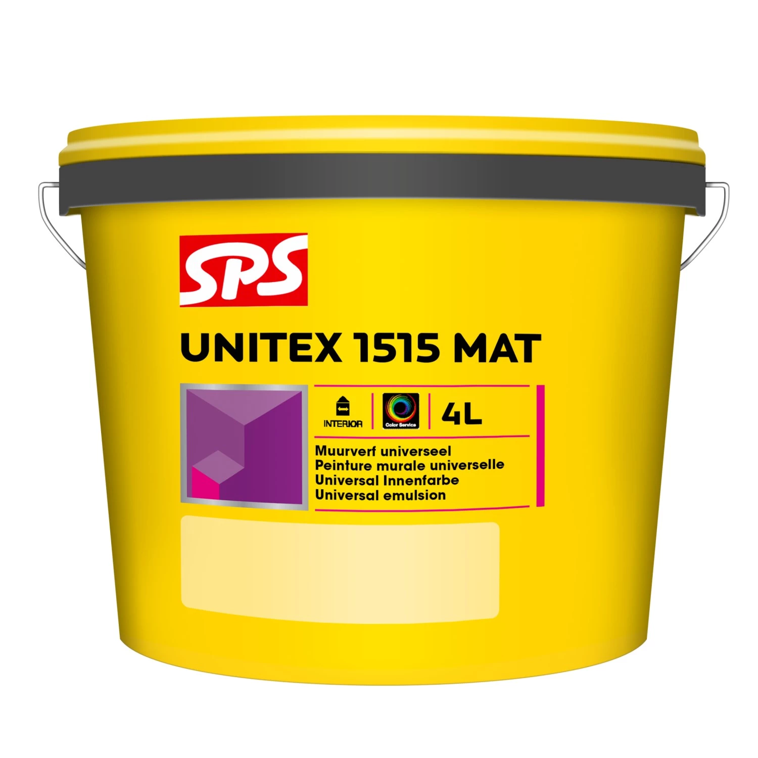 SPS Unitex 1515 Mat Muurverf - Op Kleur Gemengd - 4L