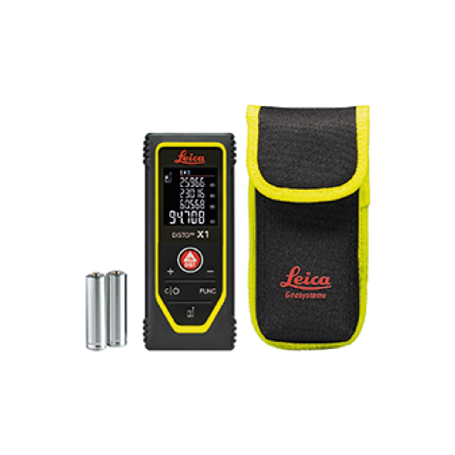 Leica X1-1 Afstandsmeter In Tas - Bluetooth / NFC - Rood - 100m - IP65