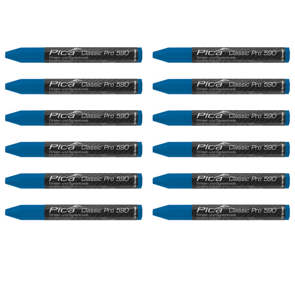 Pica 590/41 Markeerkrijt Pro - Blauw - 12x120mm (12st)