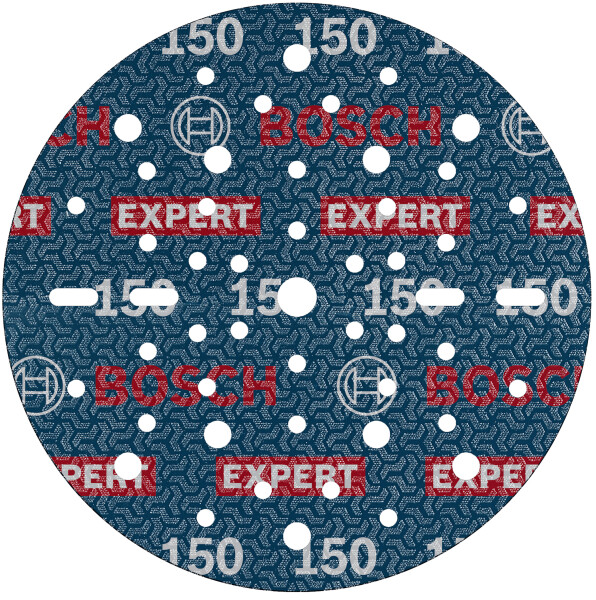 Bosch 2608902443 EXPERT Schuurschijf O780 Met Film Onderlaag - 150 Mm - K150 (6 Stuks)