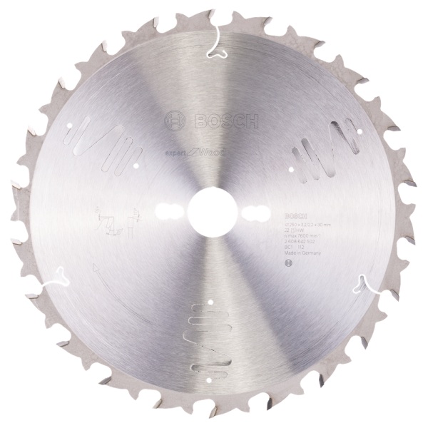 Bosch 2608642502 Expert Cirkelzaagblad - 250 X 30 X 22T - Hout - Carbide