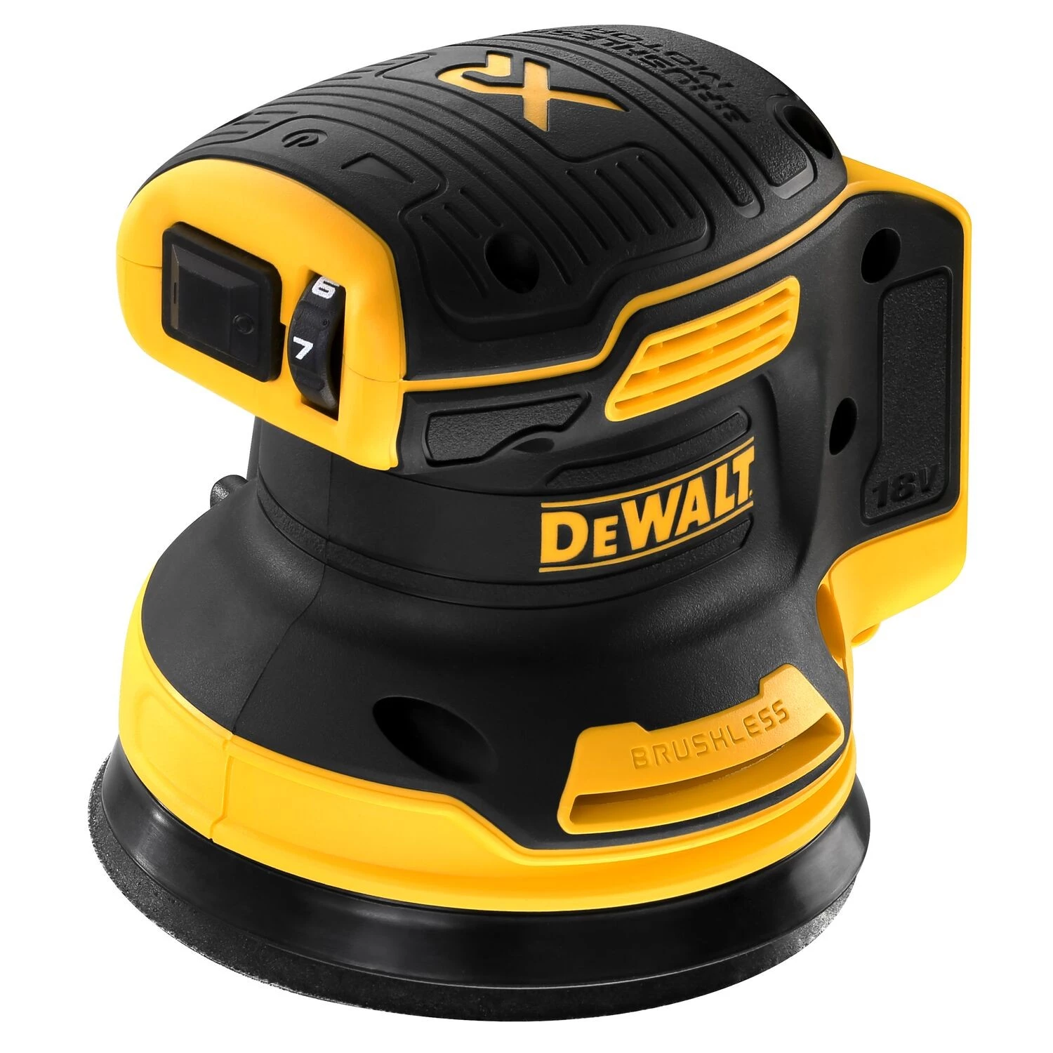 DeWALT DCW210N 18V Li-ion Accu Excentrische Schuurmachine Body In TSTAK - 125mm thumbnail 3