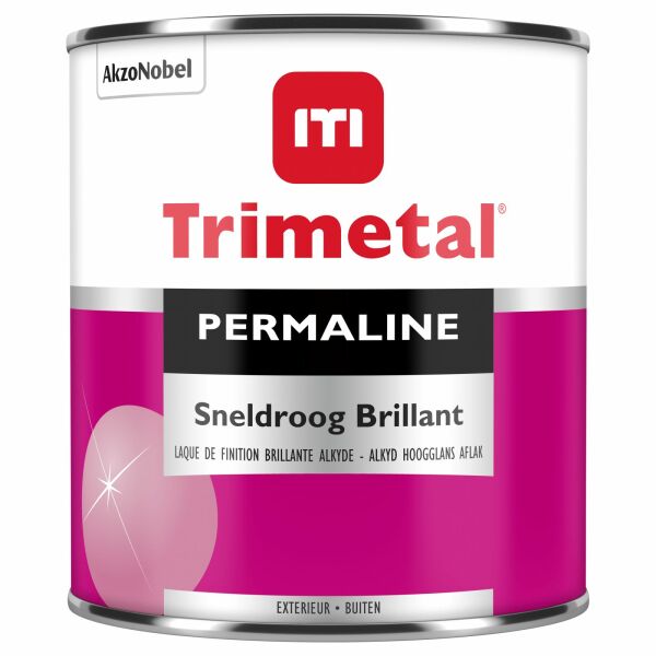 Trimetal Permaline Sneldroog Brillant Op Kleur Gemengd - 2,5l