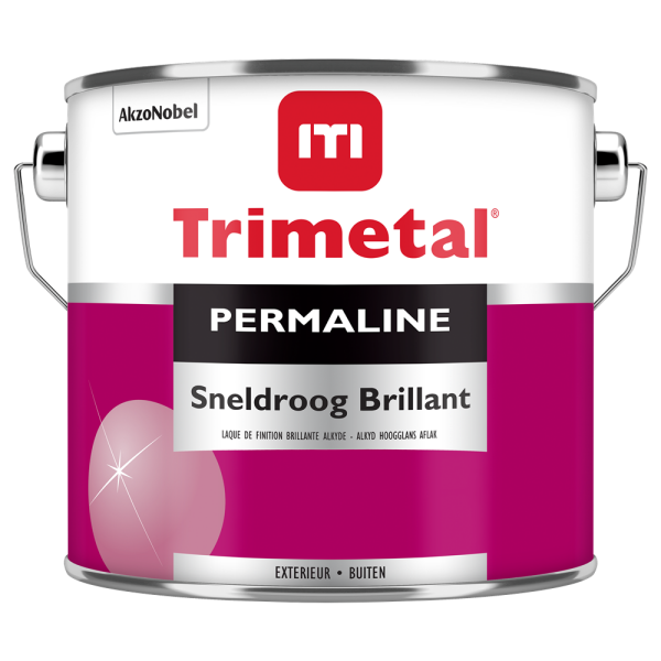 Trimetal Permaline Sneldroog Brillant Op Kleur Gemengd - 2,5l