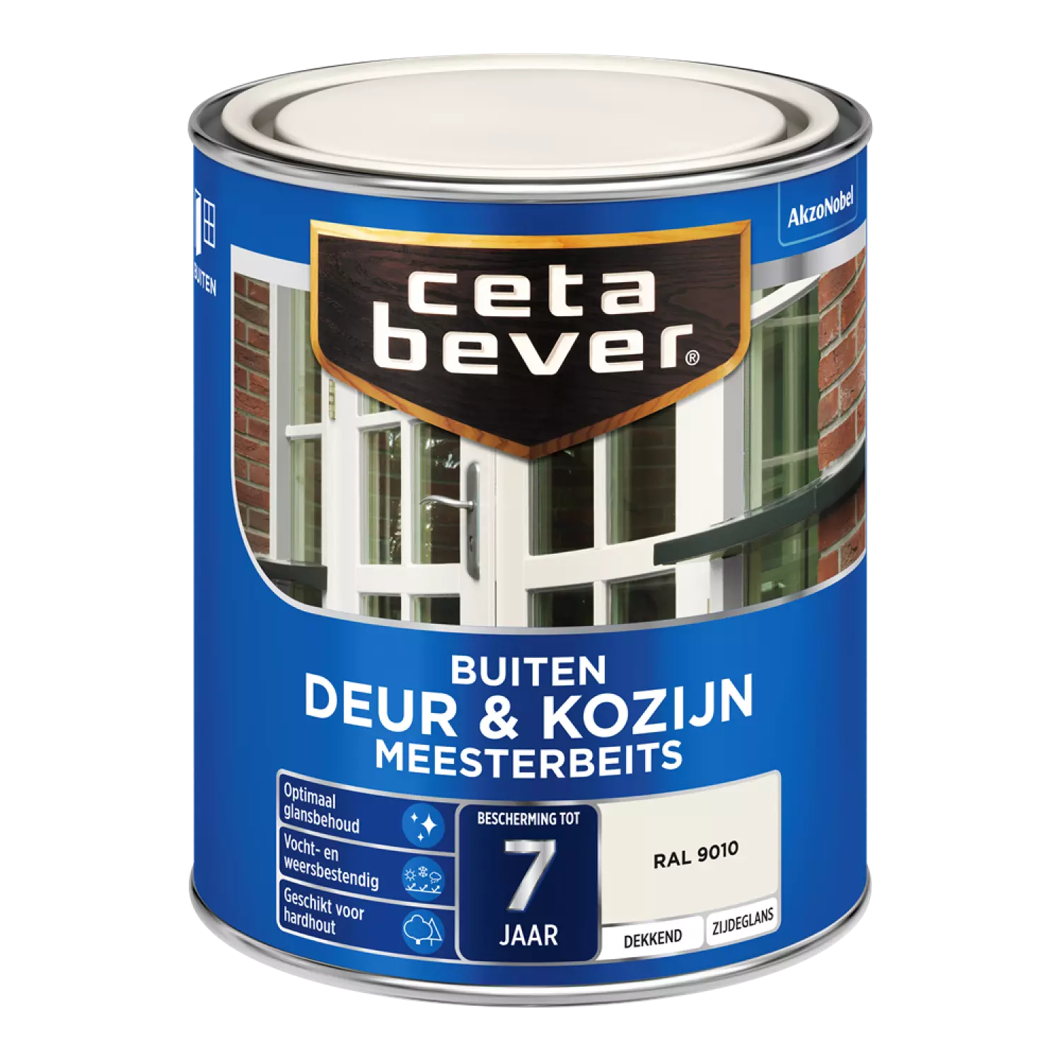 Cetabever Dekkende Meesterbeits Lichte Kleur - Zuiver Wit RAL 9010 - 0,75L