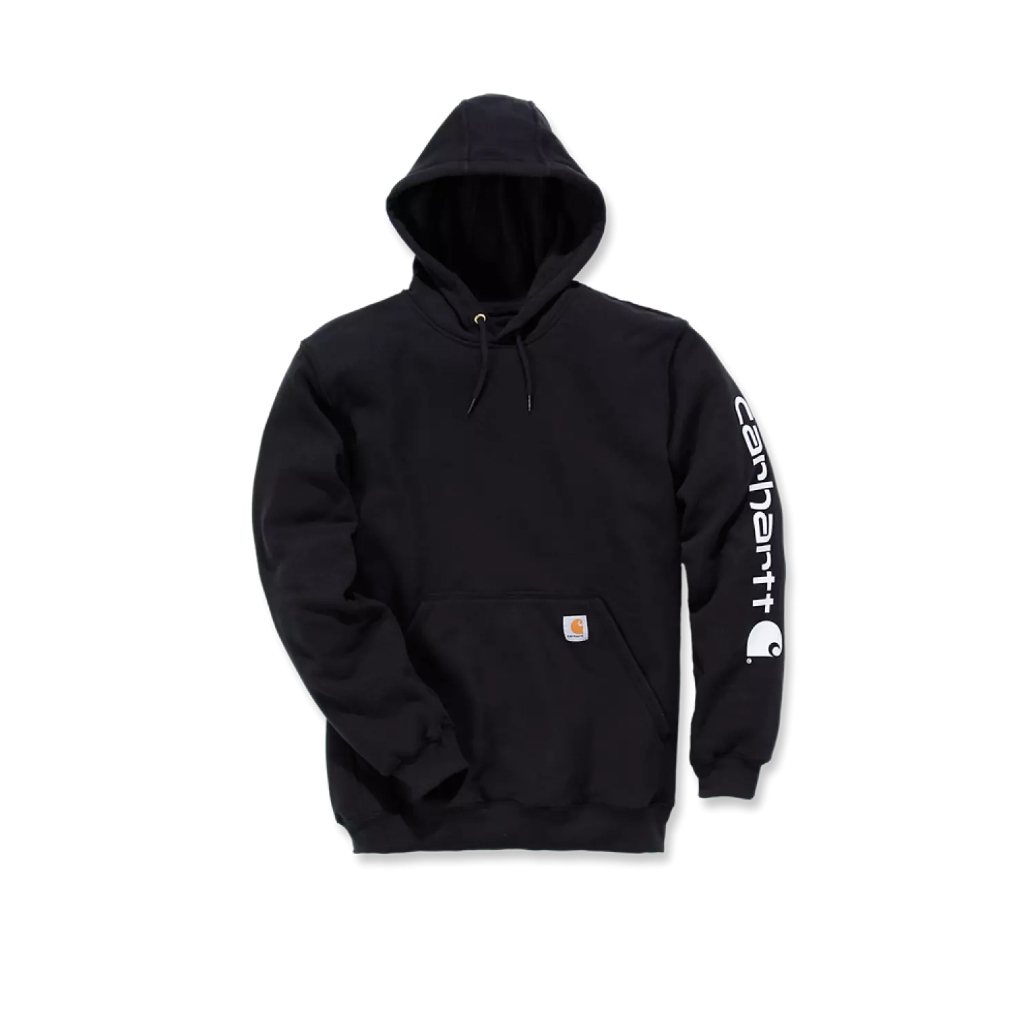 Carhartt Sleeve Logo Hooded Sweatshirt Black - L
