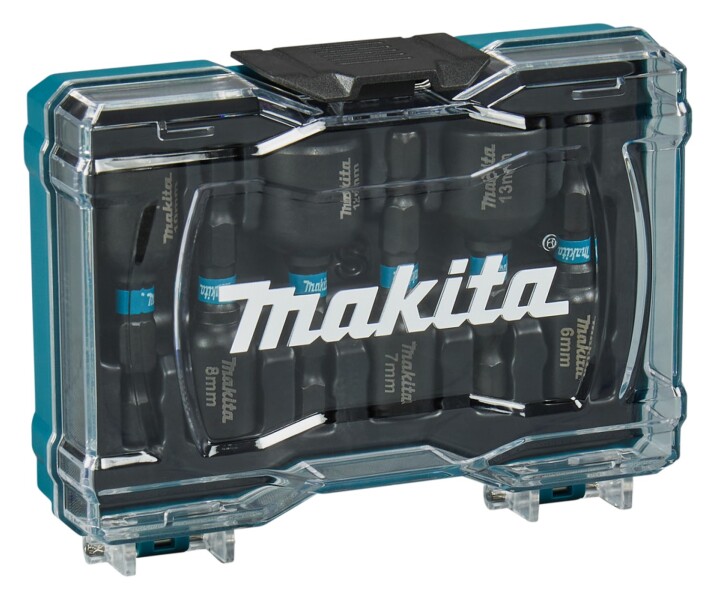 Makita E-15768 6-delige Krachtdoppenset - Zeskant 1/4"Vorm E - Detailed view of the product