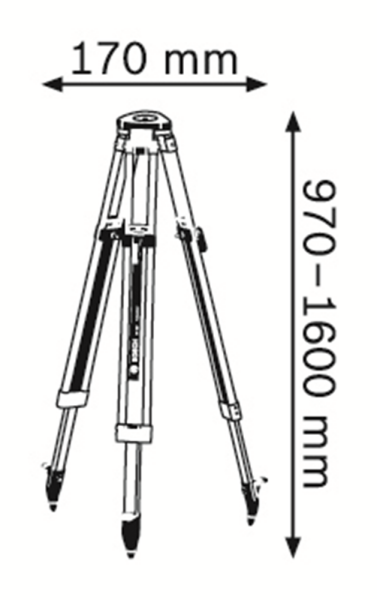 Bosch BT 160 Bouwstatief - 160cm - Detailed view of the product