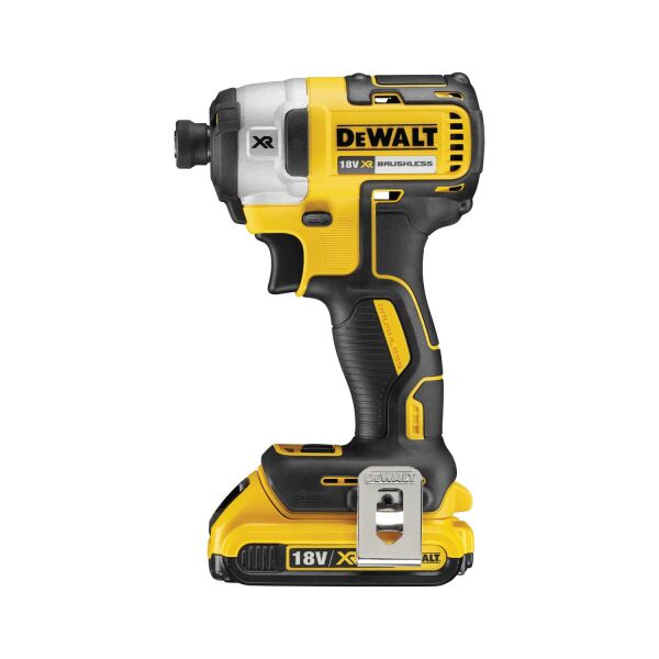 DeWALT DCF887D2-QW 18V Li-ion XR Accu Slagschroevendraaier Set (2x 2.0Ah) In TSTAK - 1/4"- Koolborstelloos - Detailed view of the product