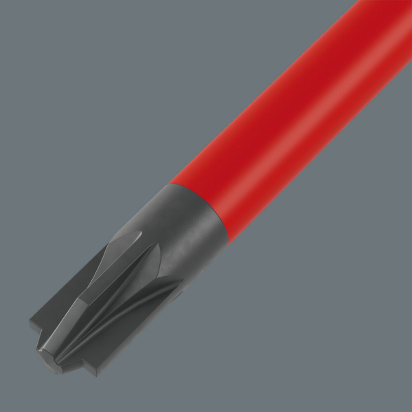Wera 05006466001 PlusMinus VDE Schroevendraaier - Pozidriv/Sleuf - PZ2 X 100mm - Detailed view of the product