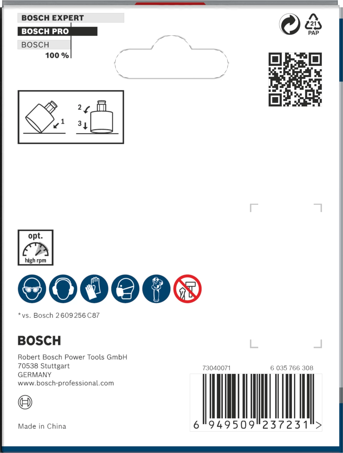 Bosch 2608901571 PRO Tile PC Plus Diamantgatzaag Voor Tegels - 76mm thumbnail 3