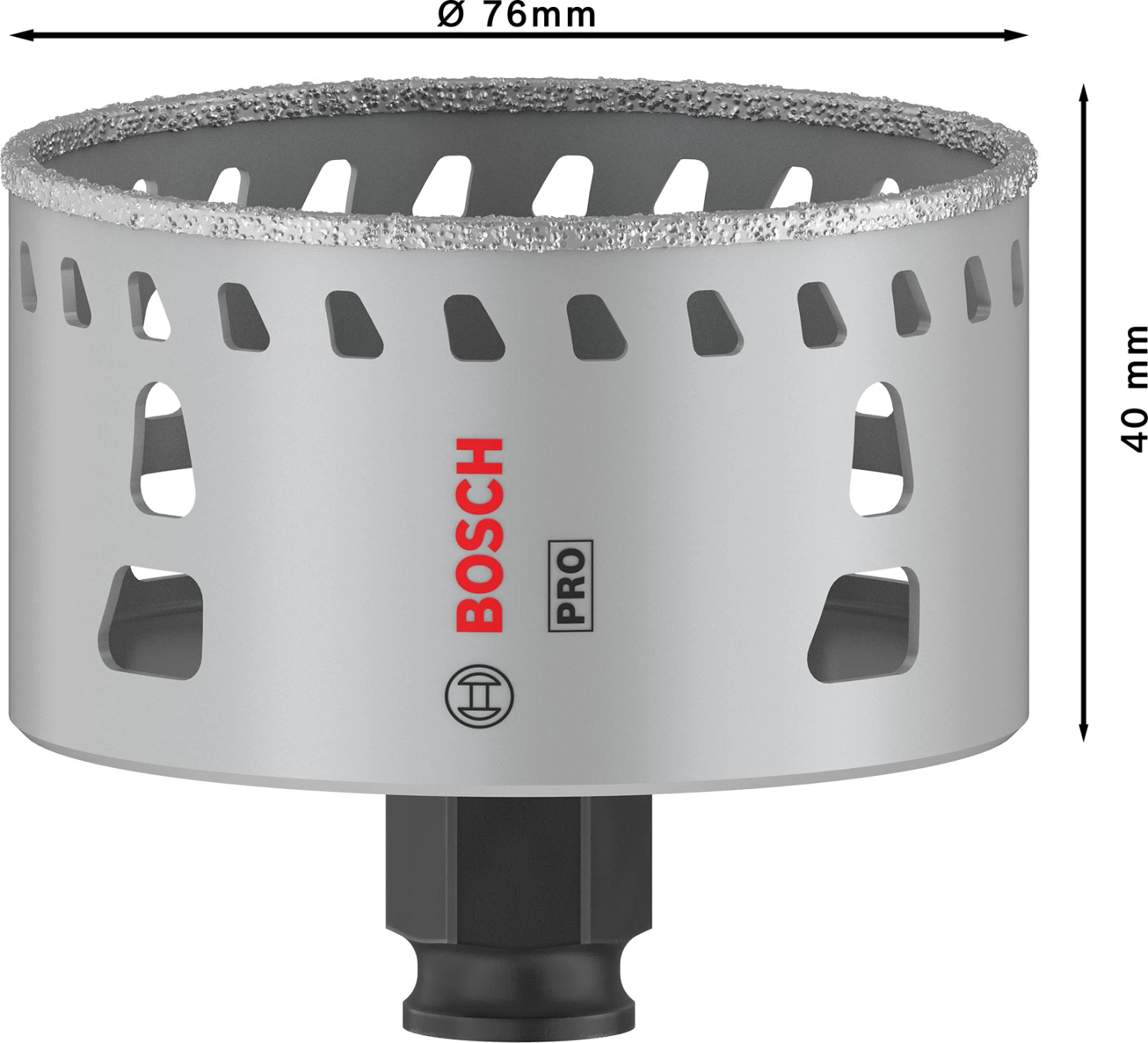 Bosch 2608901571 PRO Tile PC Plus Diamantgatzaag Voor Tegels - 76mm thumbnail 4