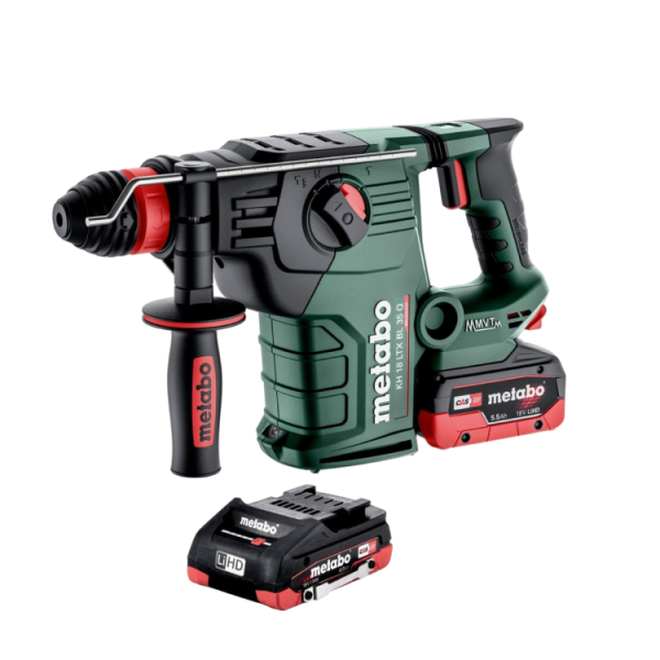 Metabo KH 18 LTX BL 35 Q 18V Li-ion Accu Combihamer Set (2x 5.5Ah Accu) In MetaBox - 4.2J afbeelding