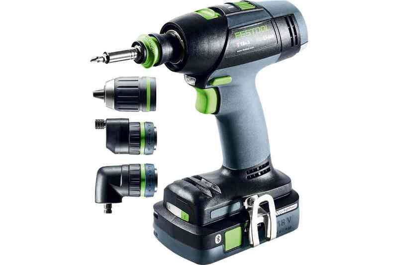 Festool T 18+3 HPC 4,0 I-Set 18V Li-Ion Accu Schroefboormachine Set (2x 4,0Ah) Incl. Boorkoppen In Systainer - 50Nm - Detailed view of the product