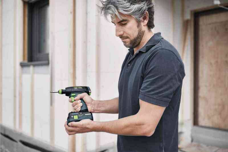 Festool T 18+3 HPC 4,0 I-Set 18V Li-Ion Accu Schroefboormachine Set (2x 4,0Ah) Incl. Boorkoppen In Systainer - 50Nm - Detailed view of the product