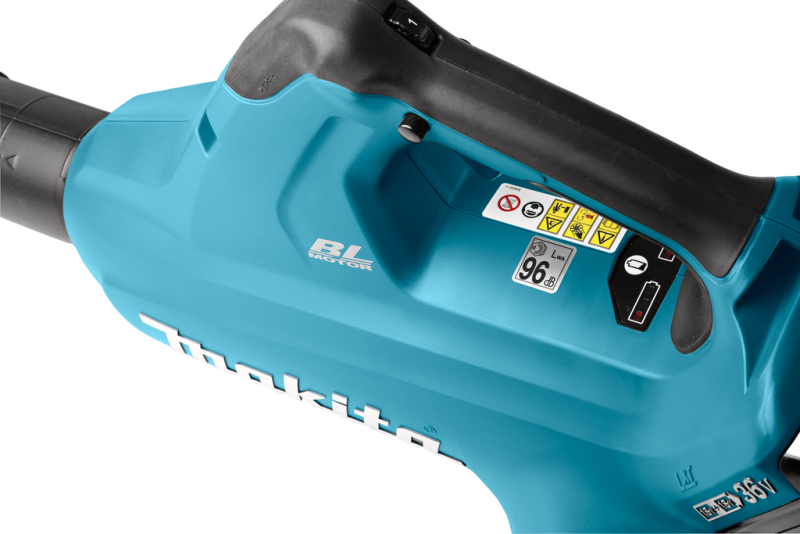 Makita DUB362PT4J 2x18V Li-Ion Accu Bladblazer Set (4x 5,0Ah) - Koolborstelloos - Detailed view of the product