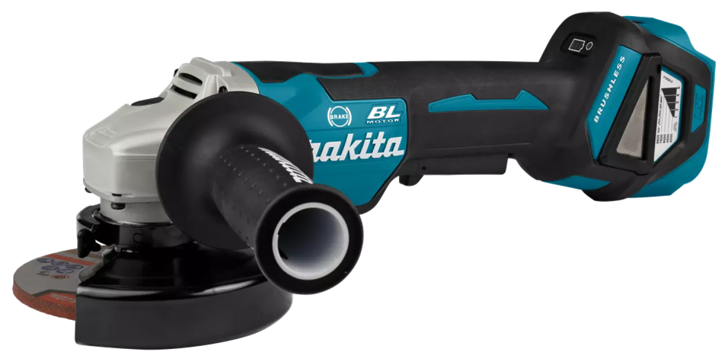 Makita DGA518ZJU 18V Li-Ion Accu AWS Haakse Slijper Body In Mbox - 125mm - Koolborstelloos