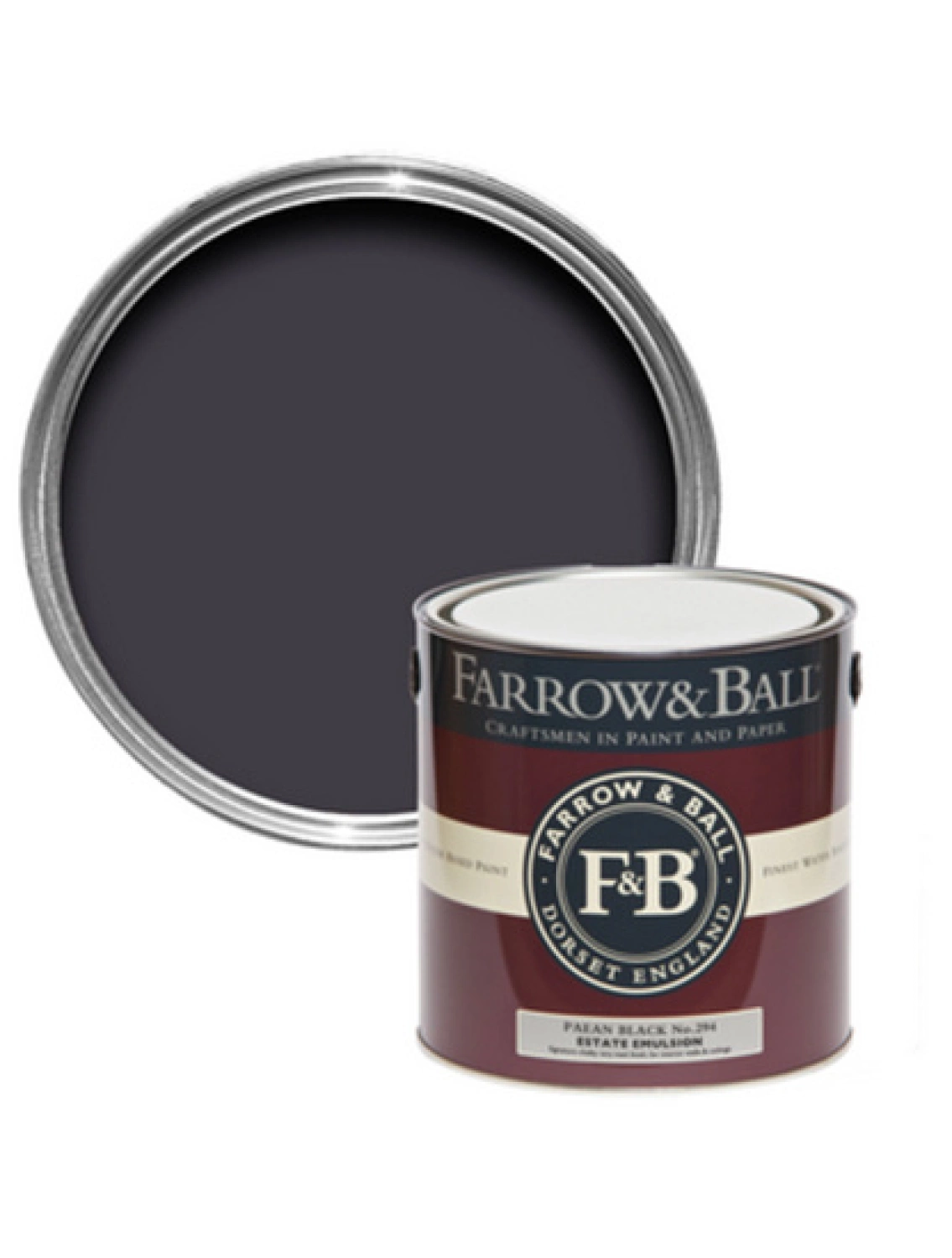 Farrow&Ball Dead Flat Paean Black No. 294 - 0,75L