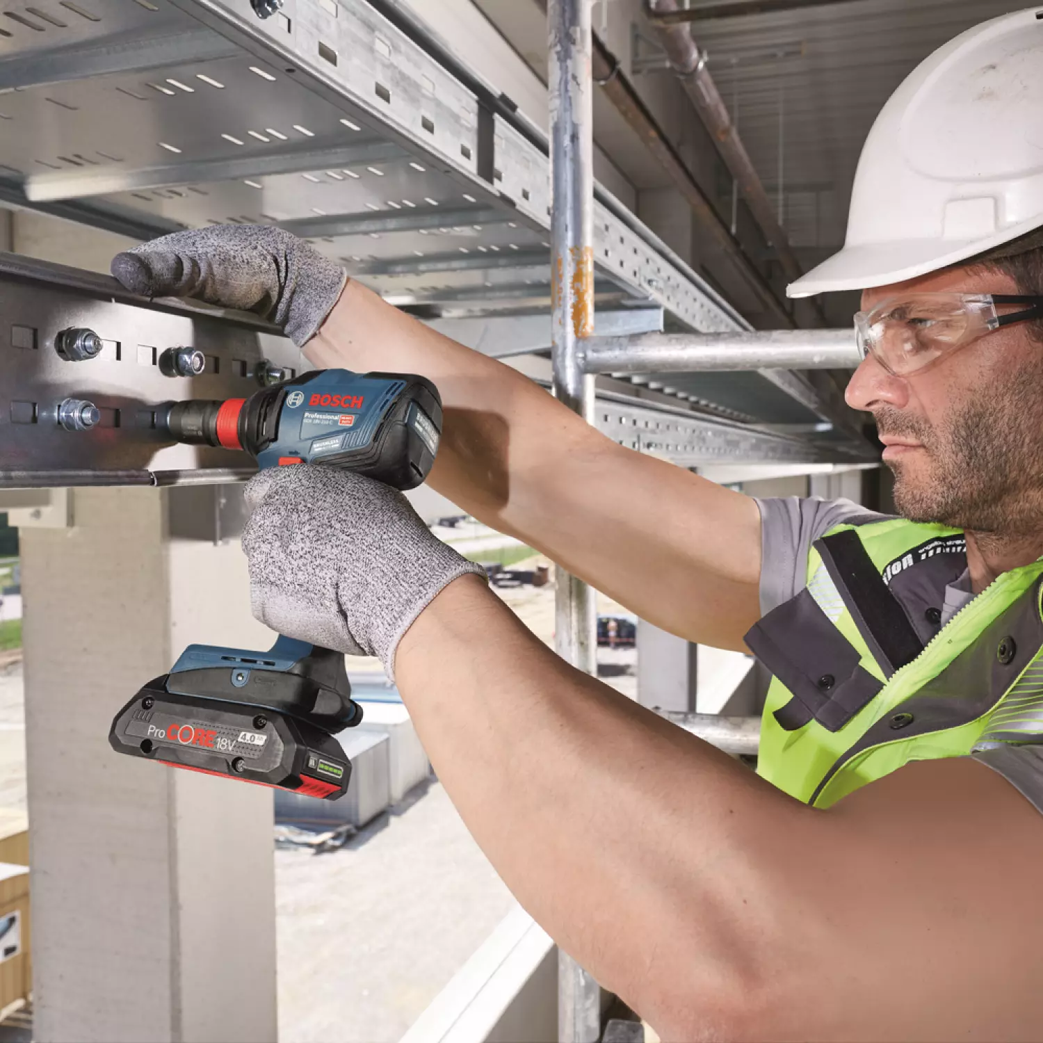 Bosch GDX 18V-210 C 18V Li-ion Accu Draaislagmoeraanzetter Set (2x 4.0Ah Accu) In L-Boxx - 210Nm thumbnail 4