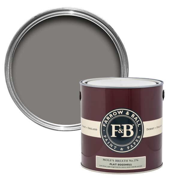 Farrow&Ball Flat Eggshell Mole's Breath No.276 - 750ml afbeelding