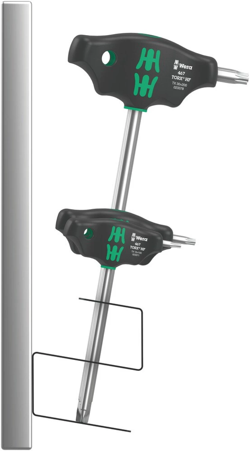 Wera 05023456001 7-delige 467/7 HF Set 2 Torx T-greep Schroevendraaierset In Metalen Rek - Met Vasthoudfunctie thumbnail 2