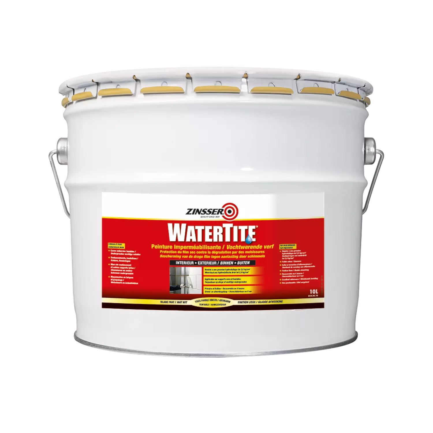 Zinsser Watertite - Wit - 10L