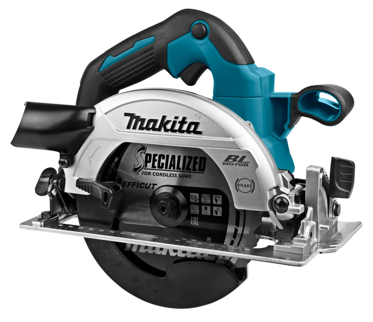 Makita DHS661ZJU 18V Li-Ion Accu Cirkelzaag Body In Mbox - 165mm - Koolborstelloos thumbnail 4