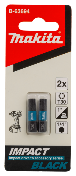 Makita B-63694 Slagschroefbit T30x25mm (2st) - Detailed view of the product