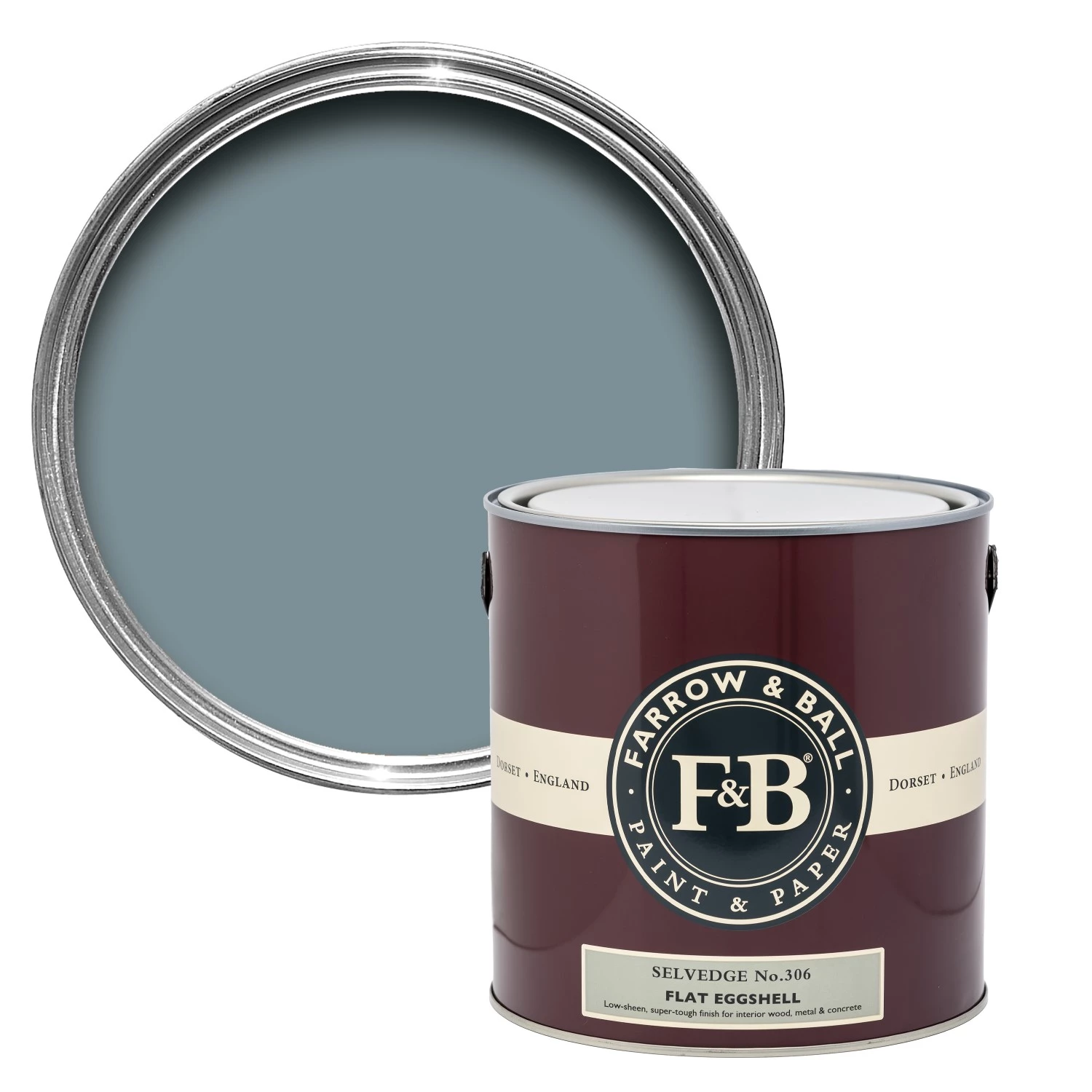 Farrow&Ball Flat Eggshell Selvedge No.306 - 2,5L