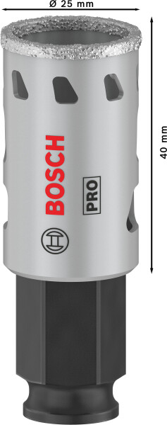 Bosch 2608901555 PRO Tile PC Plus Diamantgatzaag Voor Tegels - 25mm - Detailed view of the product
