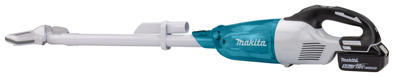 Makita DCL281RTWX 18V Li-Ion Accu Steelstofzuiger Wit Set (1x 5,0Ah) - 1500l/min - Koolborstelloos