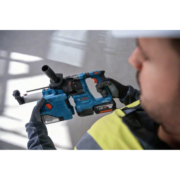 Bosch GBH 18V-22 18V Accu Boorhamer Set In L-Boxx (2x 4.0Ah) - Met Afzuigunit - Detailed view of the product