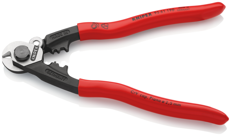 Knipex 9561190 Staaldraadschaar - 190mm - Detailed view of the product