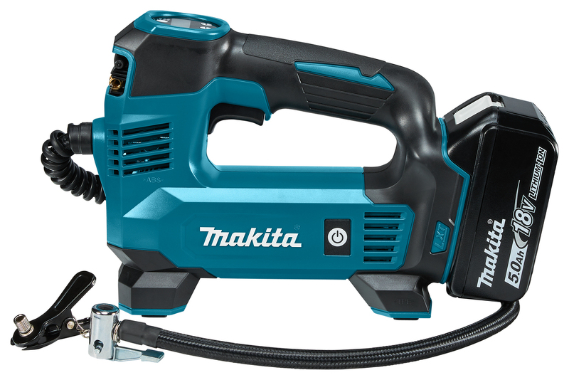 Makita DMP180RT 18V Li-Ion Luchtpomp Set (1x 5,0 Ah) - 8,3 Bar - Detailed view of the product
